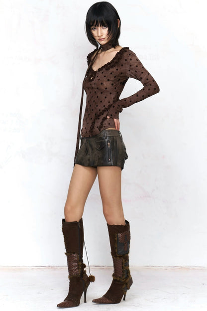 Polka Dot Long Sleeve Shirt