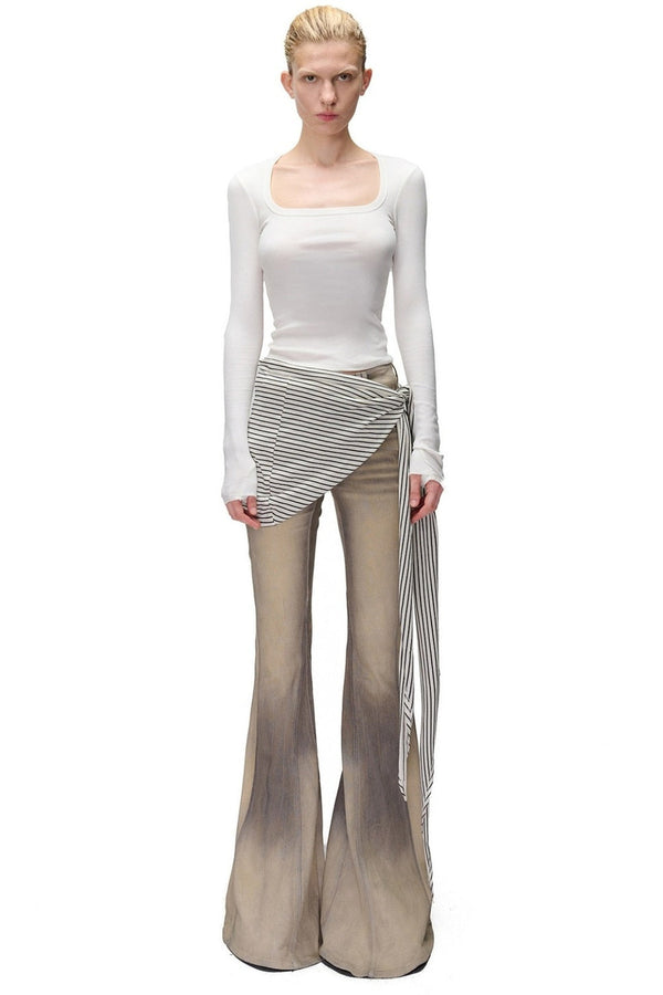 Long Sleeve Hollow Neck Base Layer T-Shirt