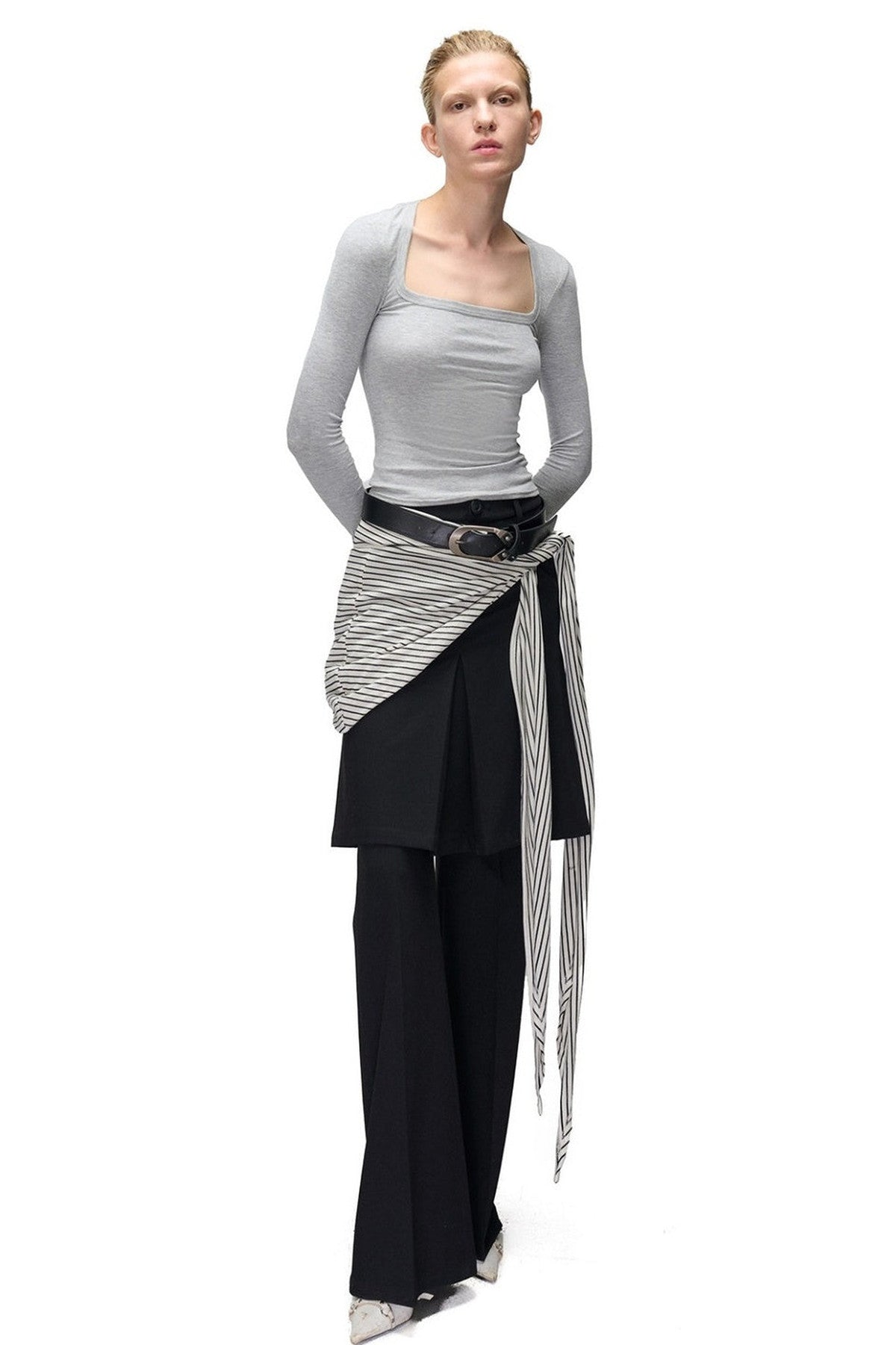 Long Sleeve Hollow Neck Base Layer T-Shirt