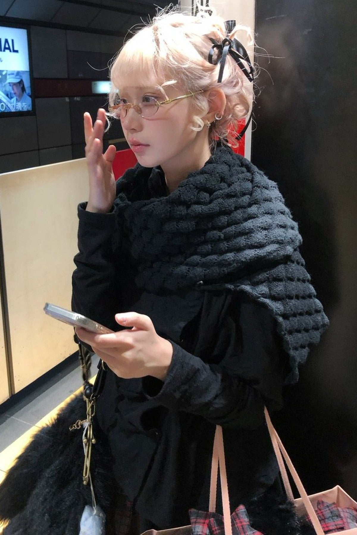 Large Shawl Slouchy Pleated Irregular Jacket
