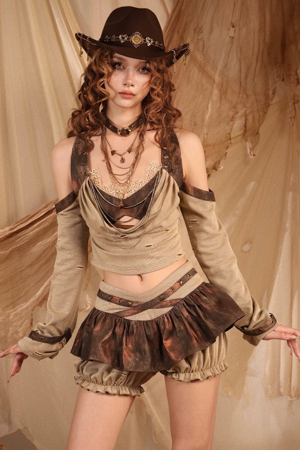 Y2K Wasteland Puffy Skirt
