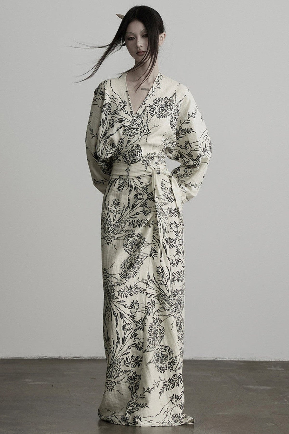 Floral Print Wrap Dress