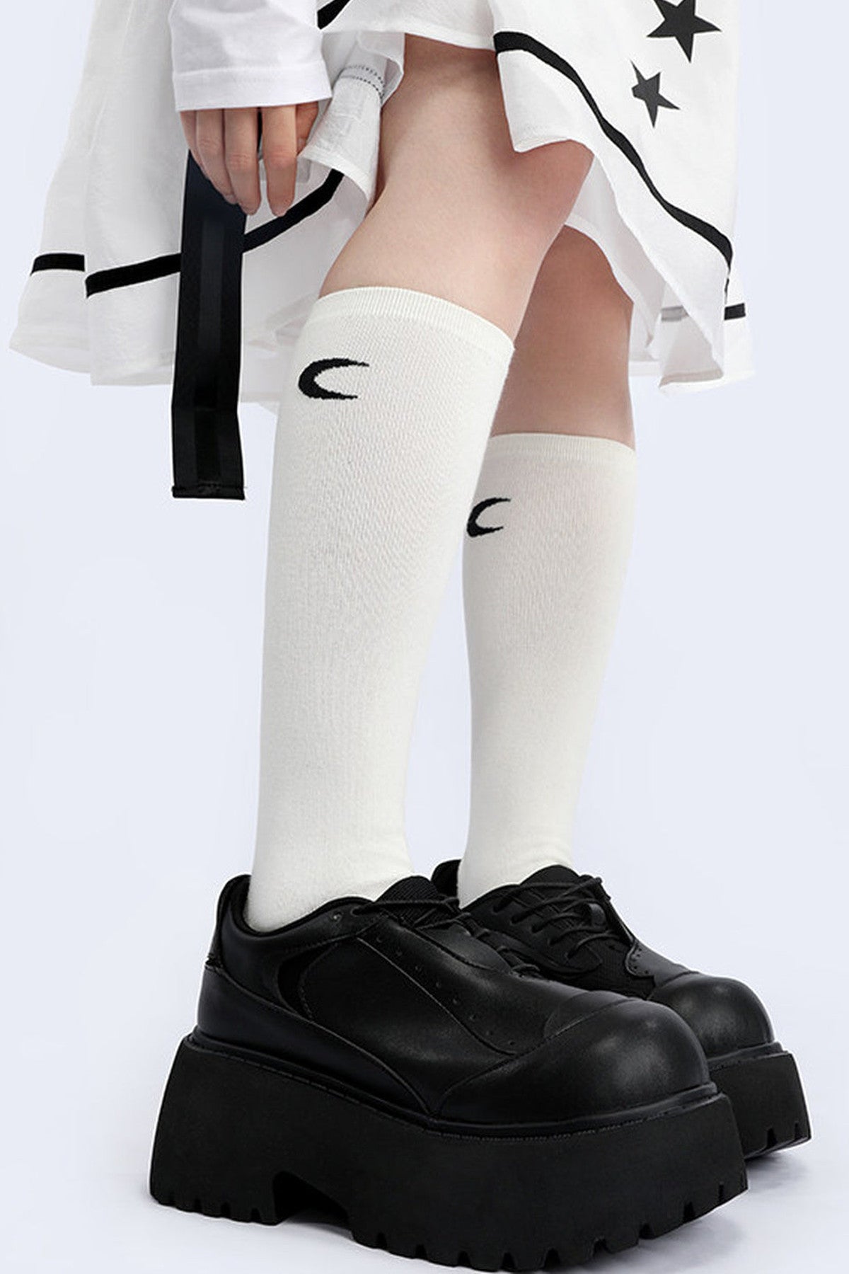 Dark Punk Thick-Soled Leather Shoes