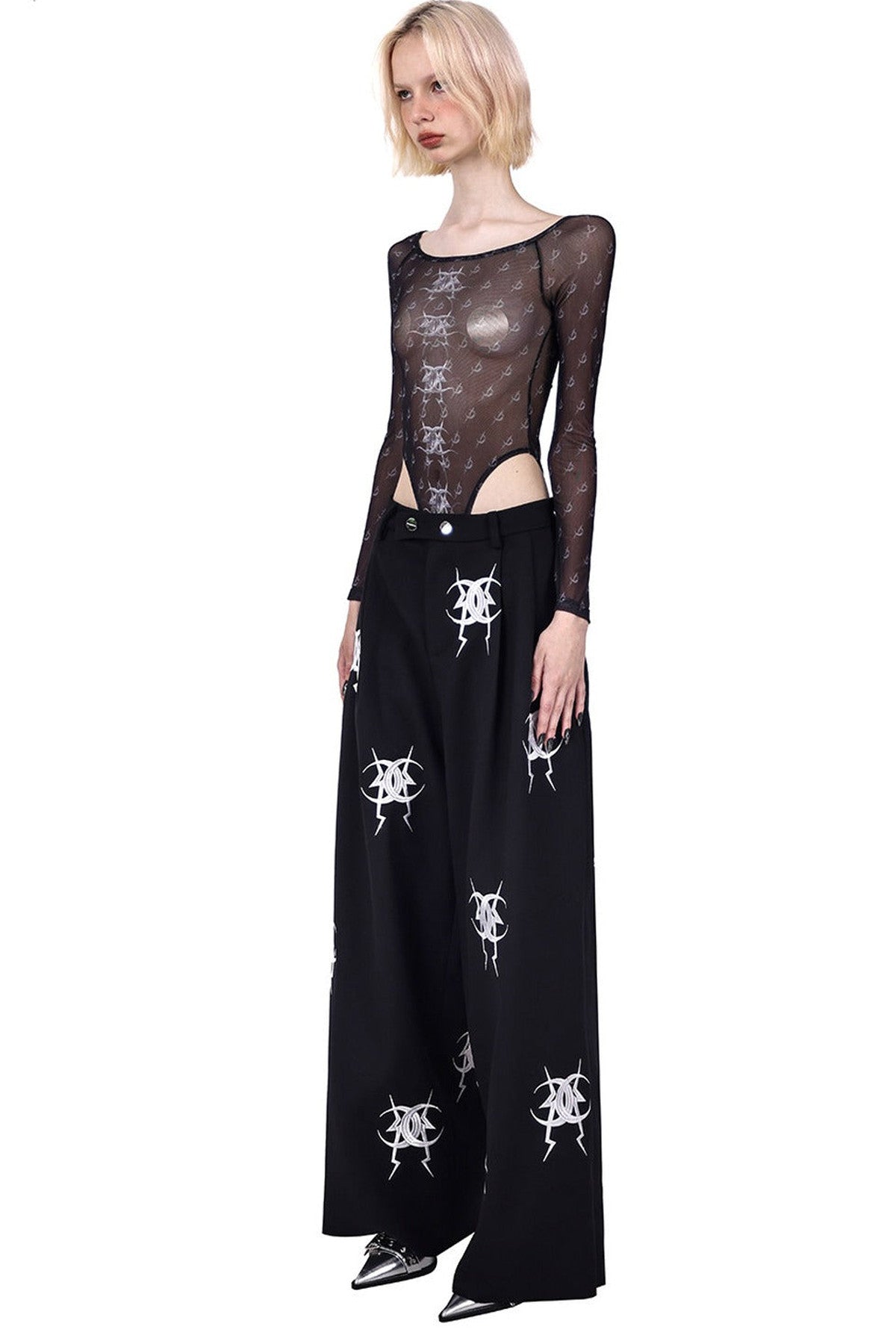 Embroidered Loose Pants