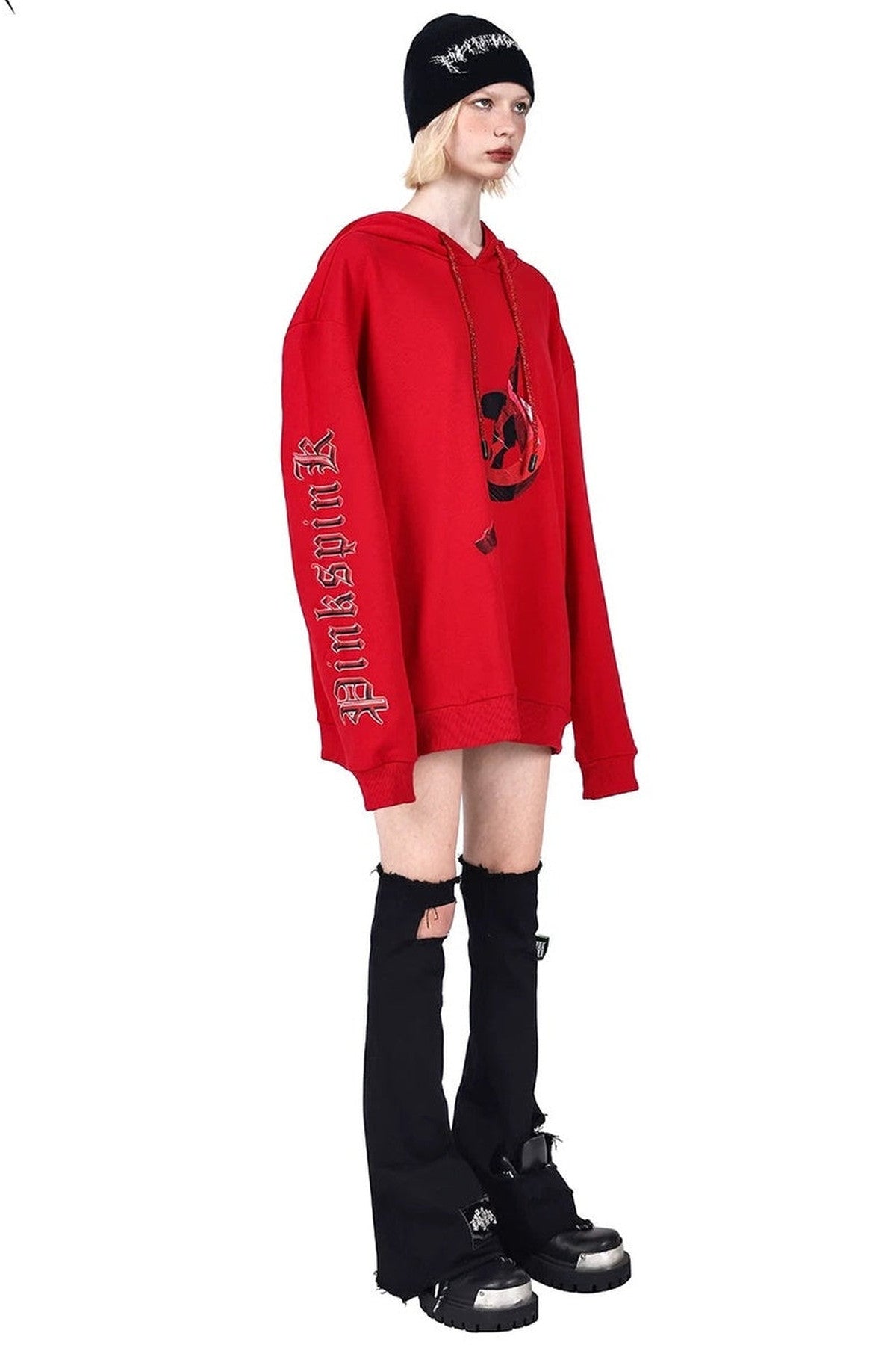 Electric Moon Diamond Drawstring Hoodie