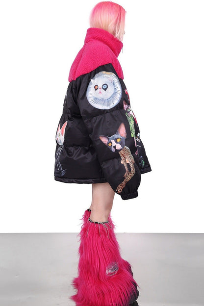 Pink Collar Cat Jacket