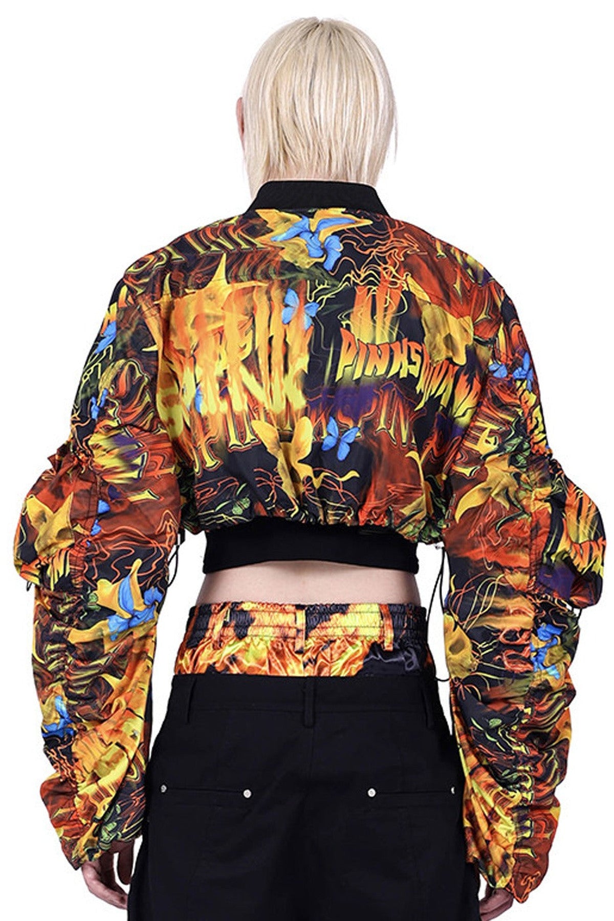 Y2K Silhouette Sleeve Short Jacket