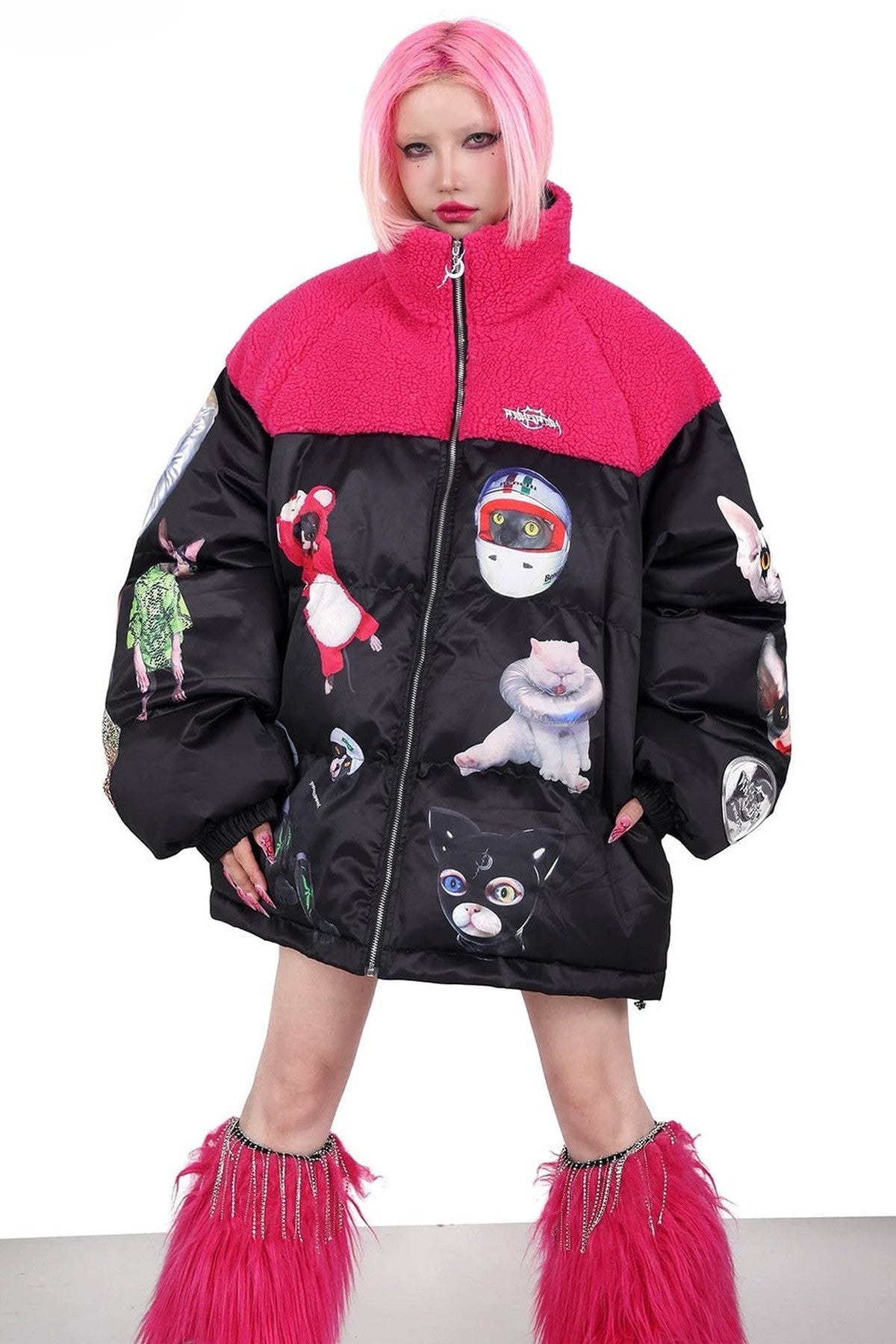 Pink Collar Cat Jacket