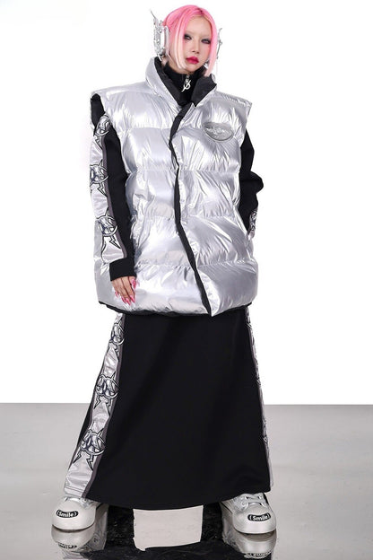 Reversible Y2K Cotton Vest
