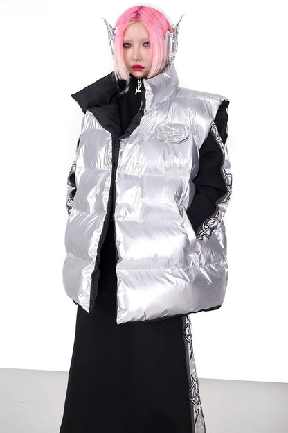 Reversible Y2K Cotton Vest