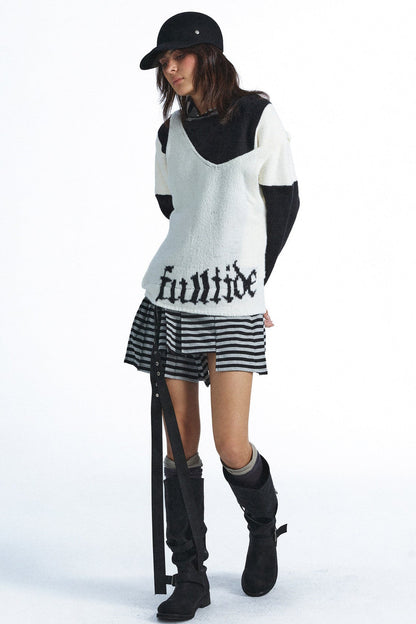 Long-Sleeve Knit Pullover Sweater