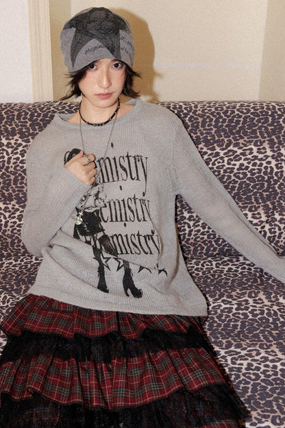 Pullover mit Rundhalsausschnitt aus Wollmischung