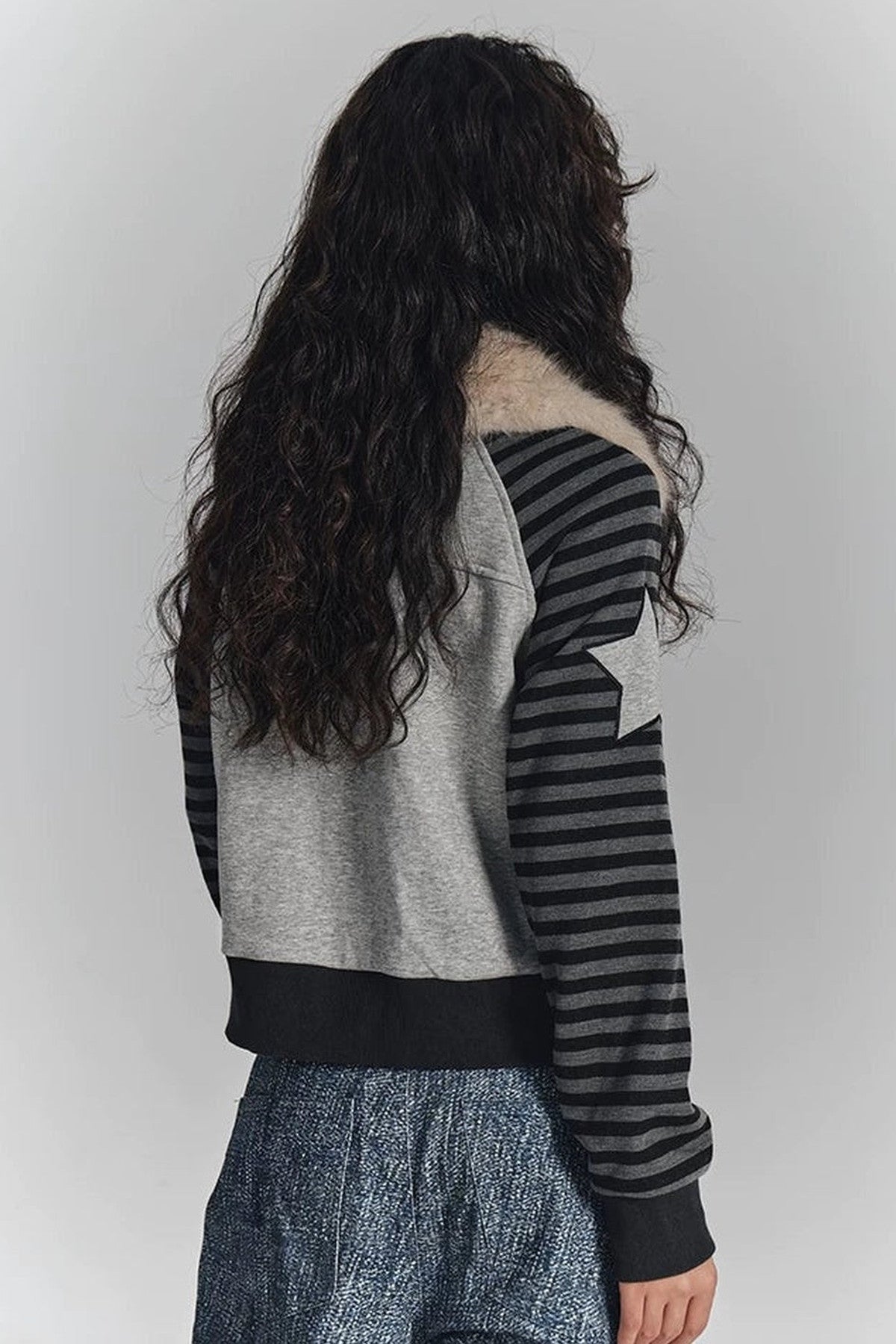 Gray Layered-Look Top