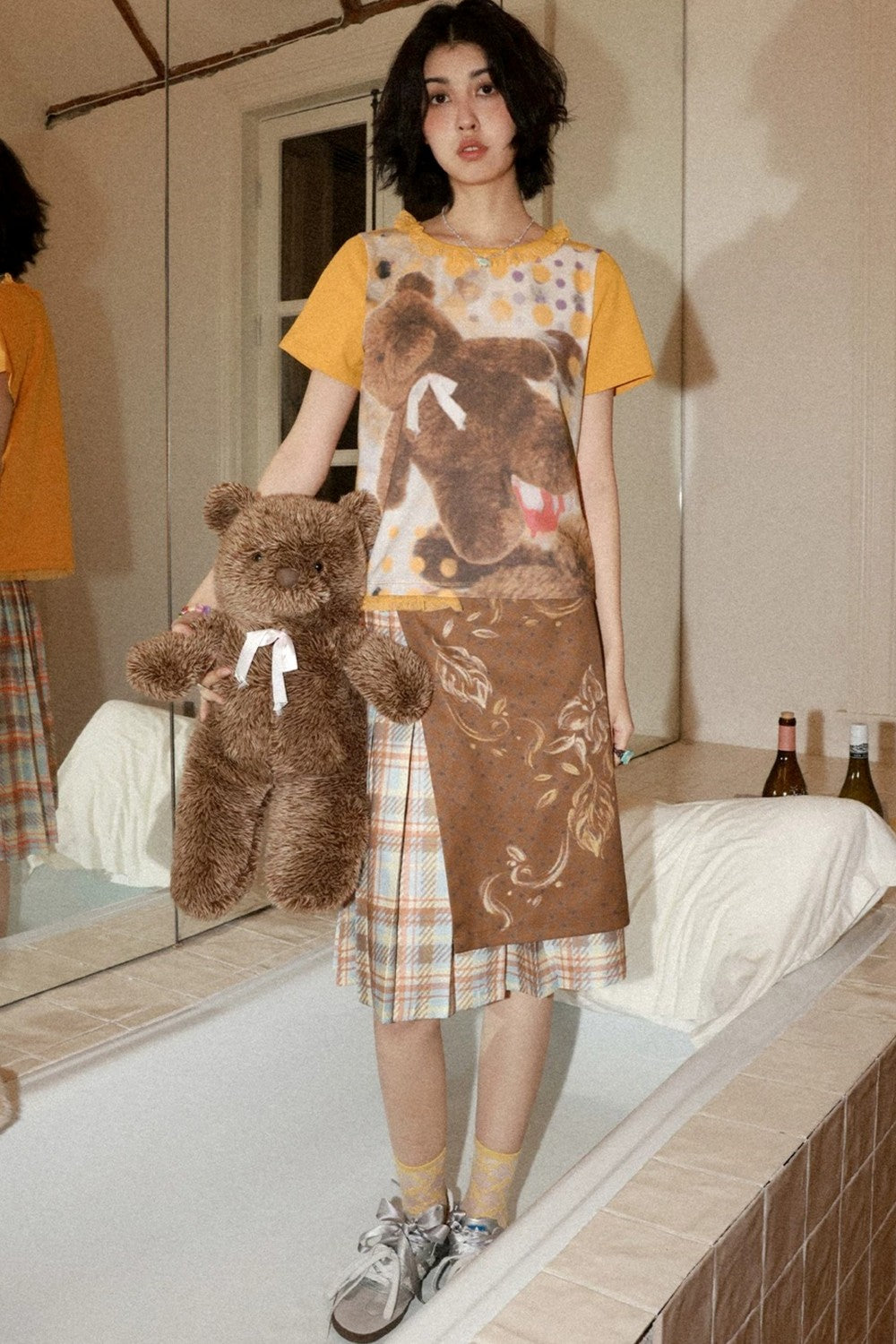 Polka Dot Bear Lace Tee