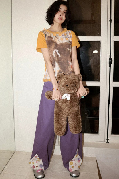 Polka Dot Bear Lace Tee