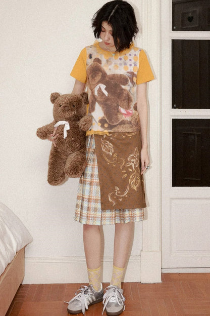 Polka Dot Bear Lace Tee