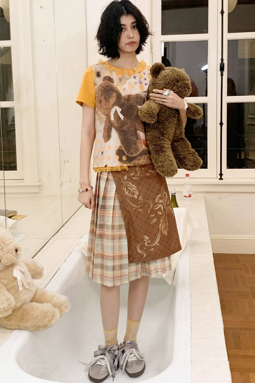 Polka Dot Bear Lace Tee