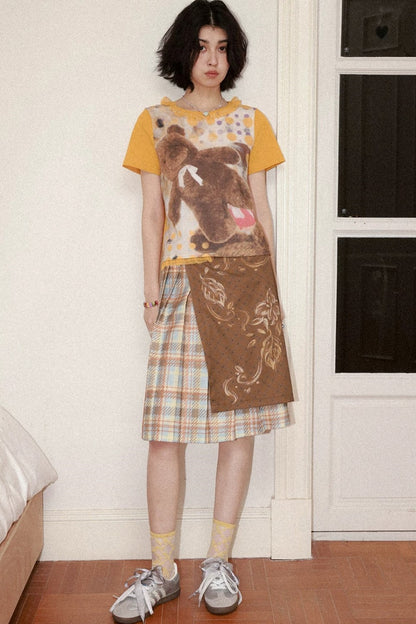 Polka Dot Bear Lace Tee