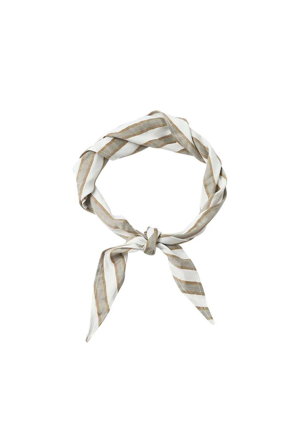 Wave Pattern Striped Headscarf