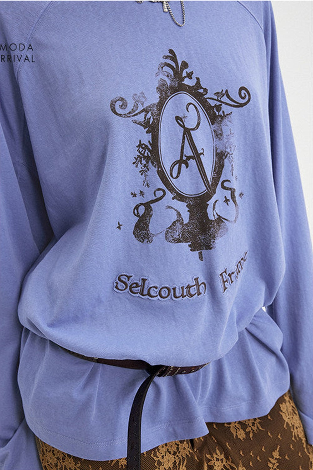 Retro Magic Mirror Patch Embroidery Tee