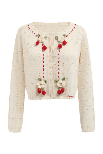 Christmas Berry Knitted Cardigan and Dress Set-Up