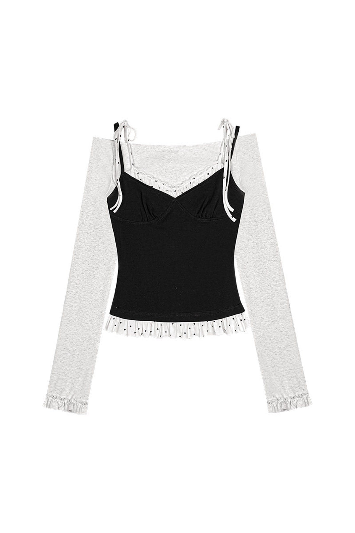 Off-Shoulder Long Sleeve Top