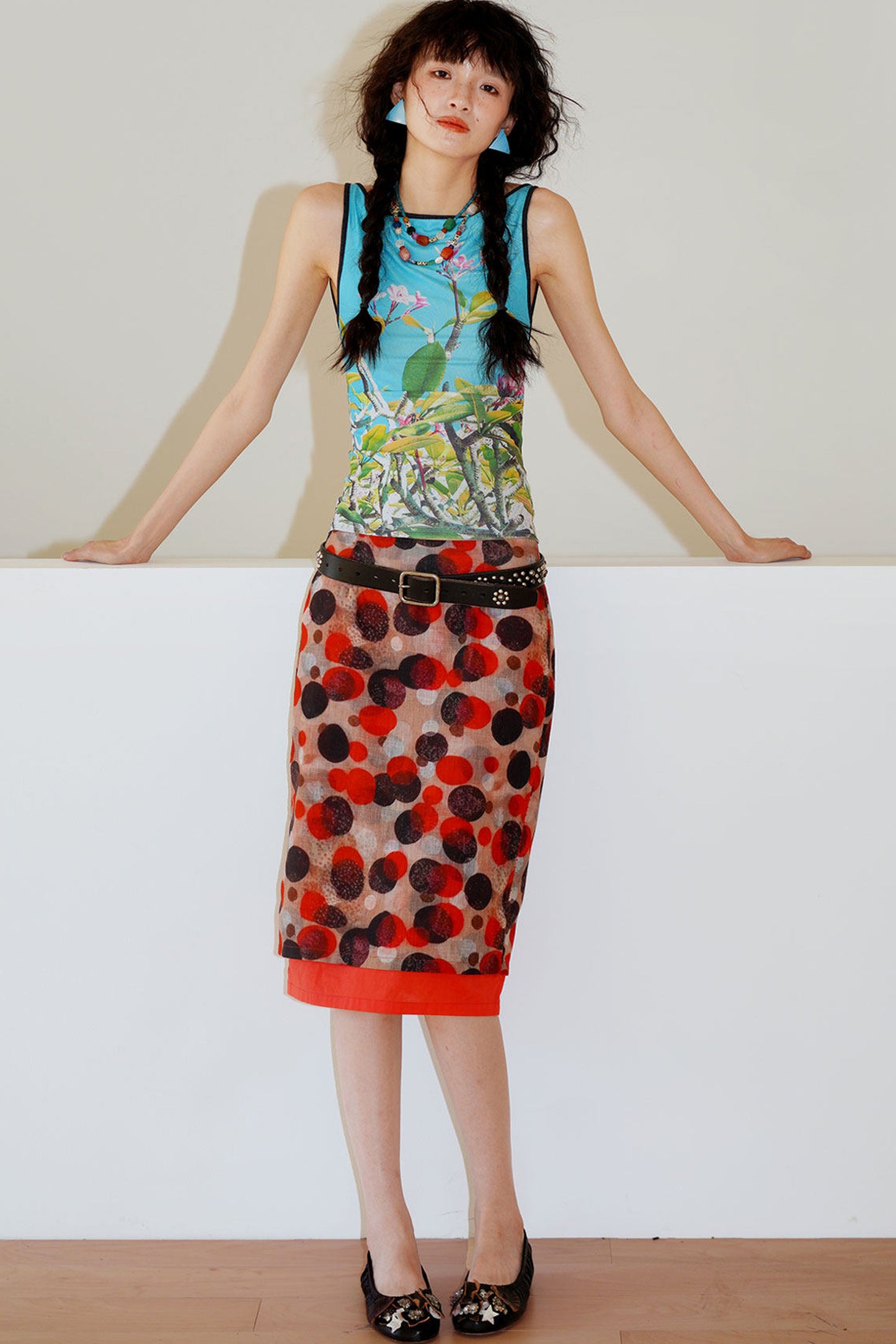 Faux Two-Piece Summer Skirt