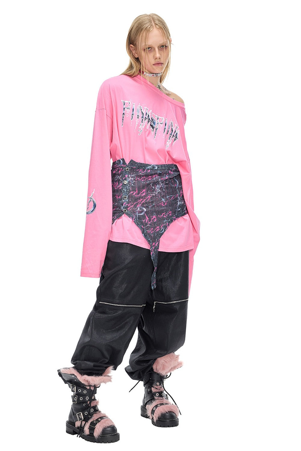 Punk-T-Shirt im Light-Subkulturstil