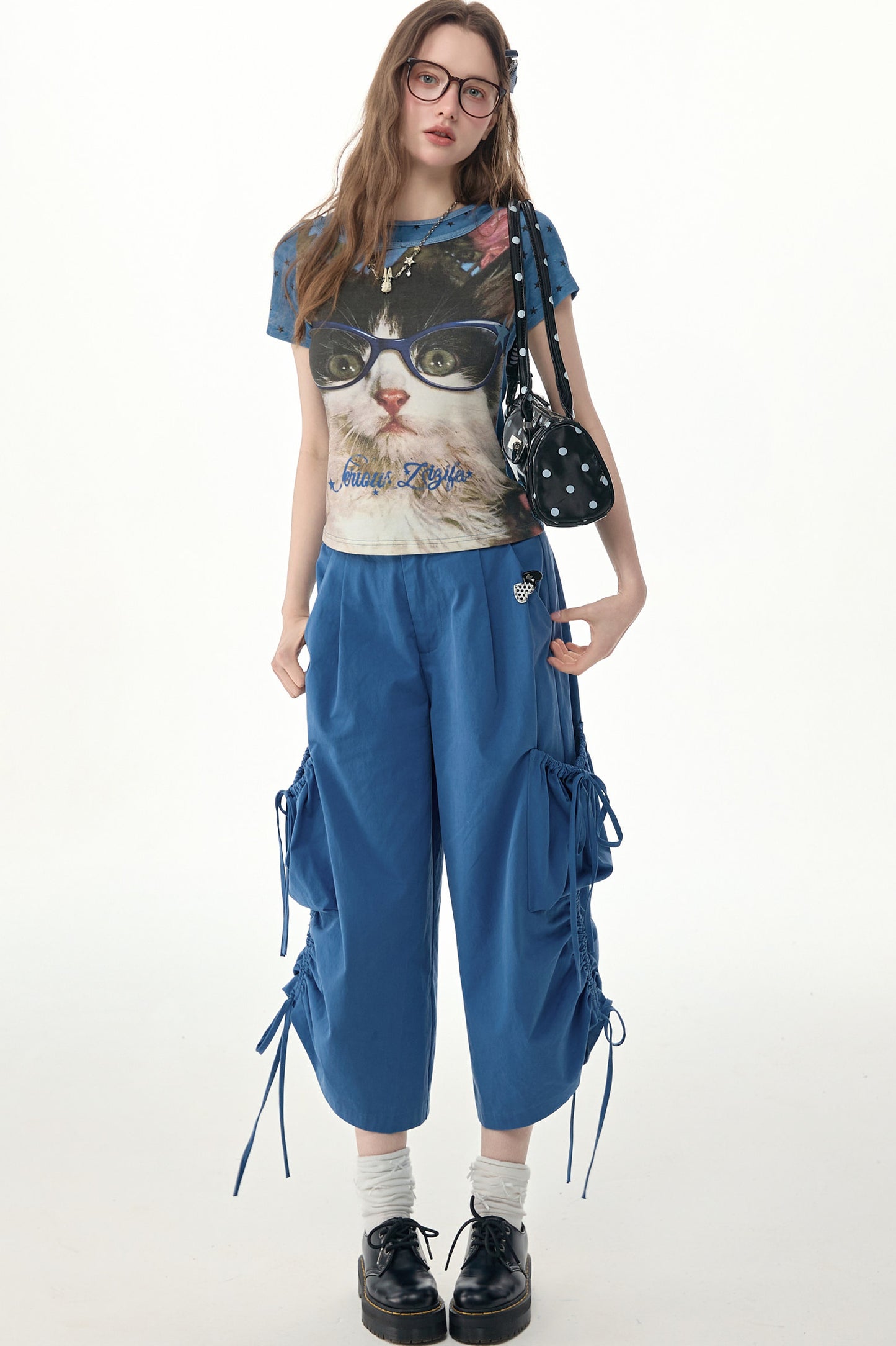 Round Neck Short-Sleeve Top