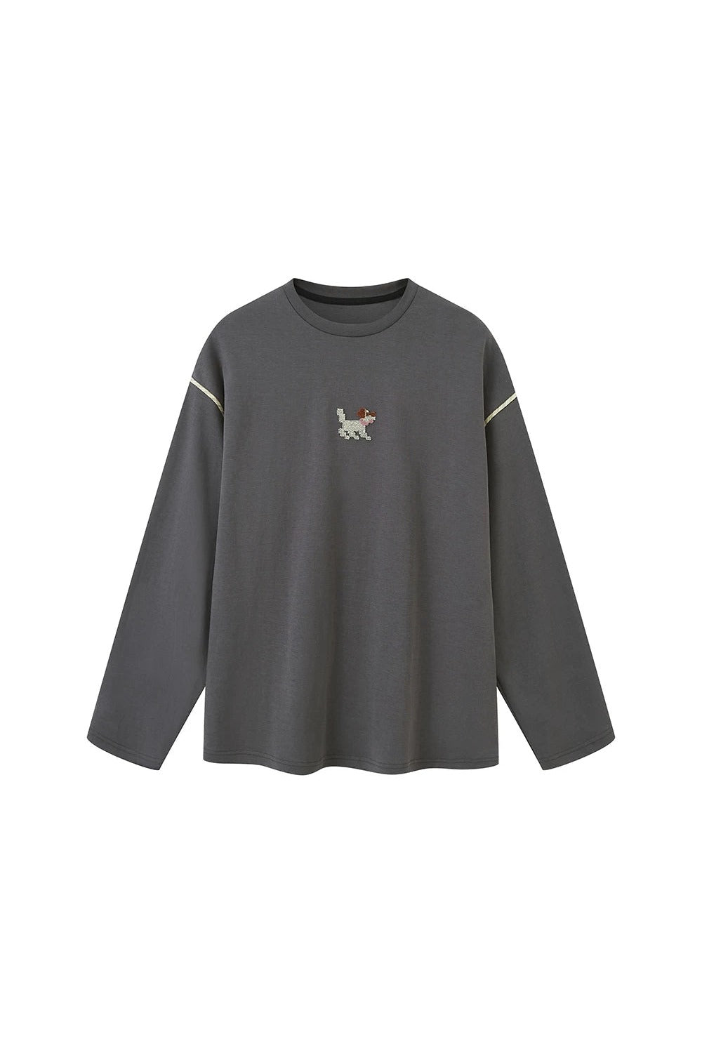 Cartoon Puppy Embroidery T-Shirt
