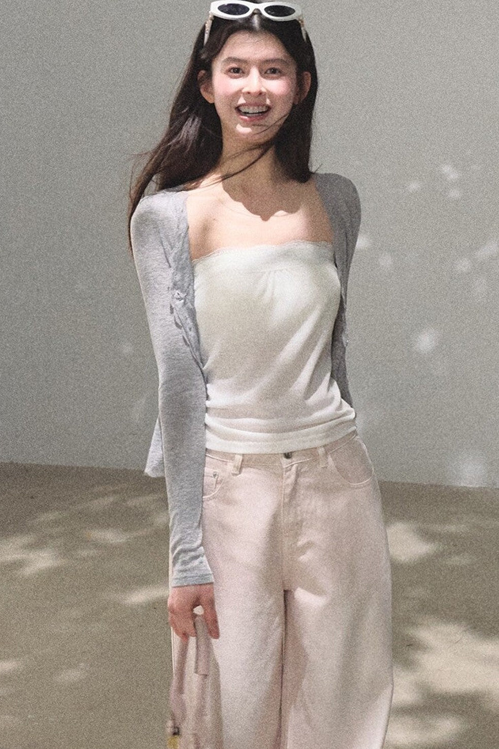 Linen Lace Off-Shoulder Top