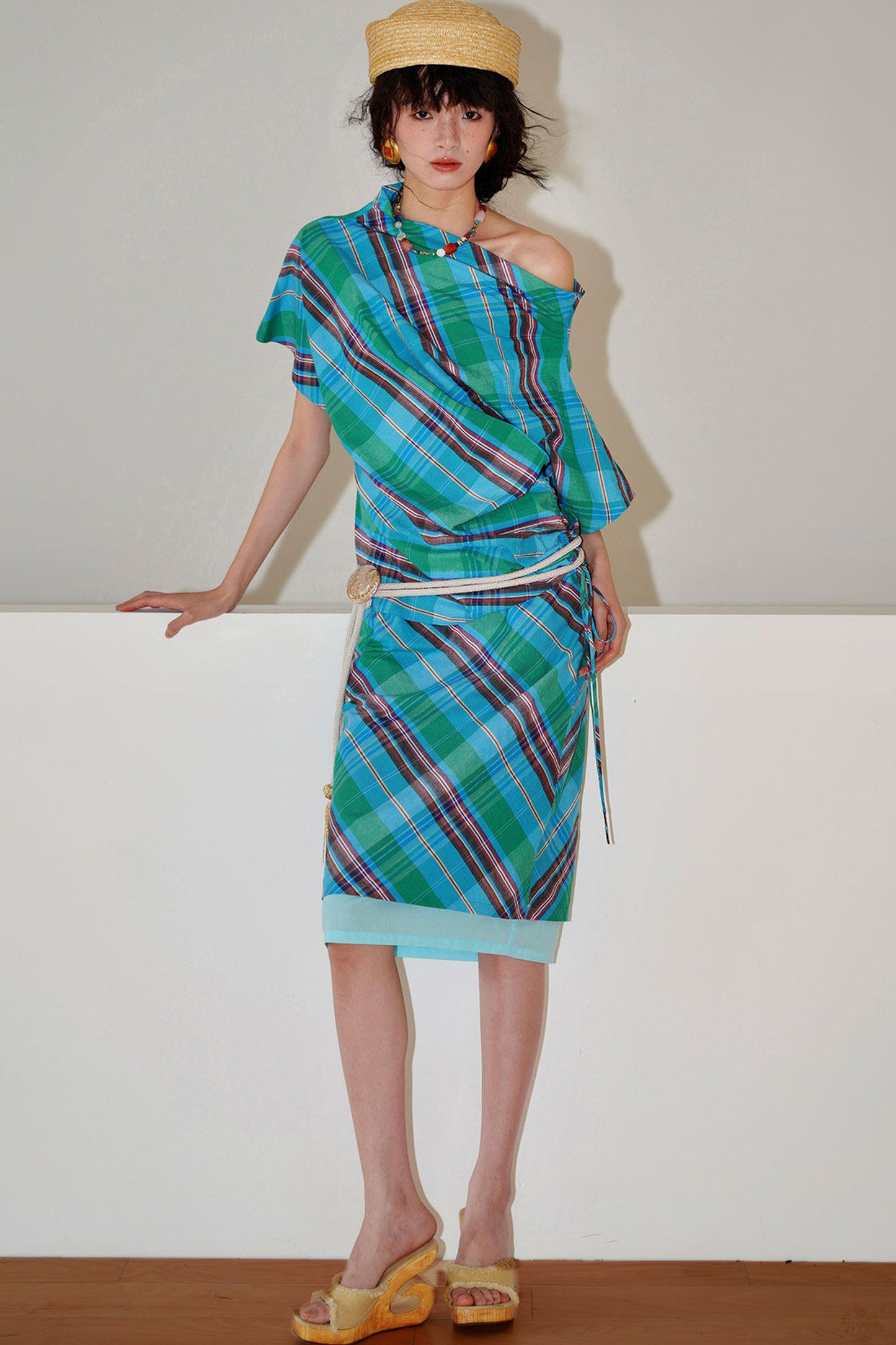 Faux Two-Piece Summer Skirt