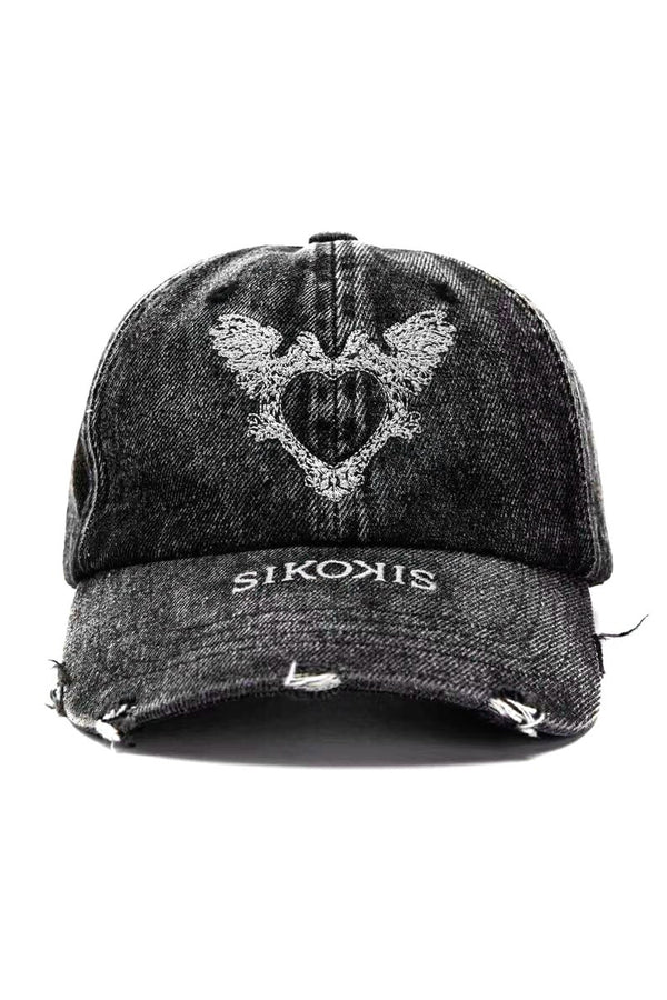 Heart Wing Washed Baseball Cap