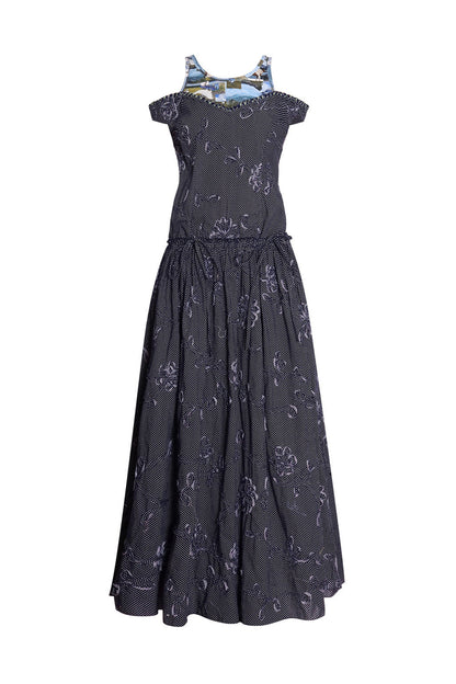 Vacation Polka Dot Embroidered Dress