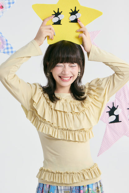 Heart Lace Long-Sleeve T-Shirt