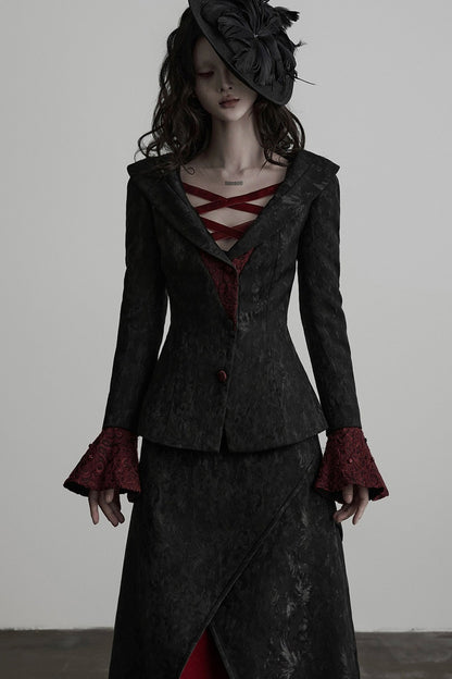 Red Velvet Cross-Tie Long Sleeve T-Shirt