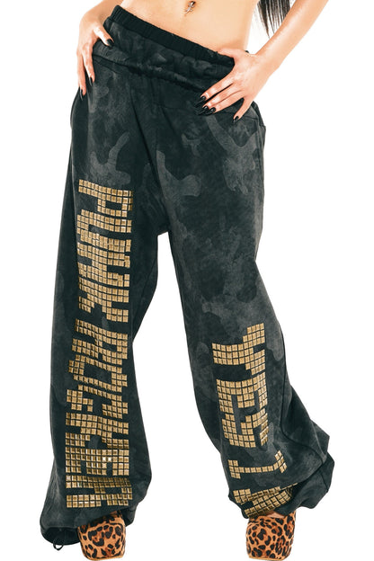 Camouflage-Sweatshirt-und-Hose-Set