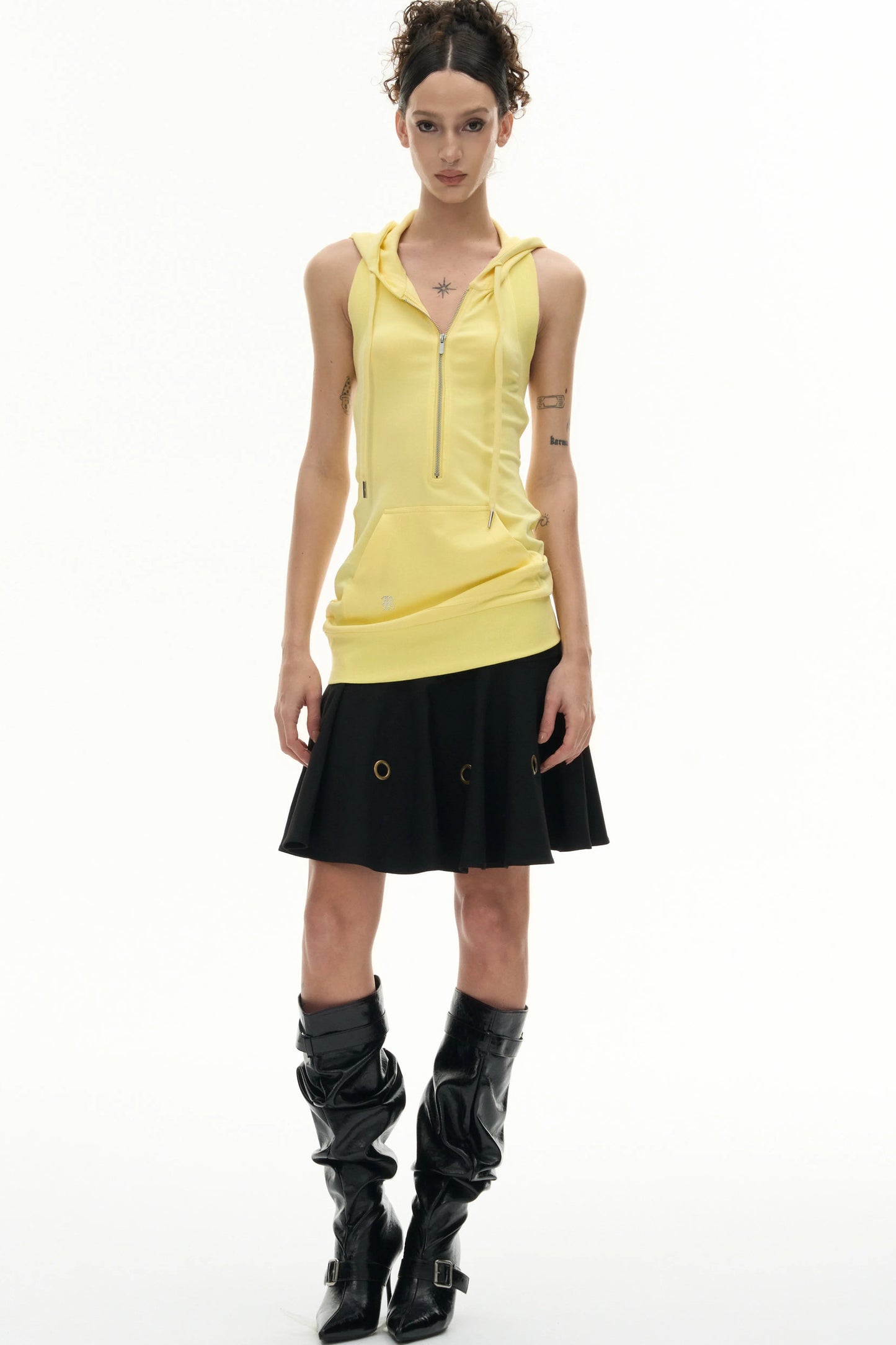 Rayon Ring A-Line Skirt