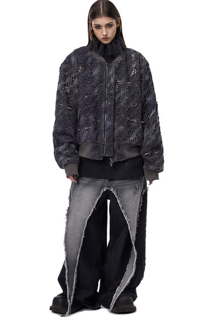 Deconstructed Wasteland Denim Pants
