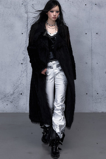 Reversible Cheetah Print Faux Fur Coat