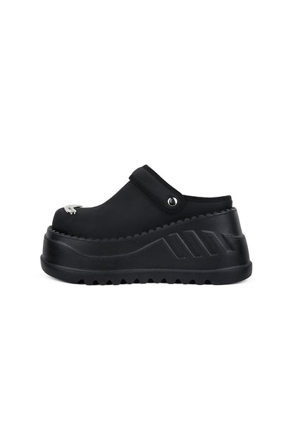 Genuine Leather Height-Increasing Birkenstock-Style Thick-Soled Clogs