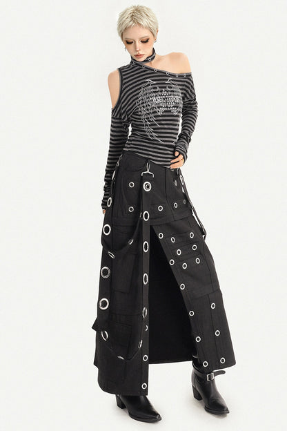 Deconstructed Multi-Pocket Workwear Skirt Set-Up