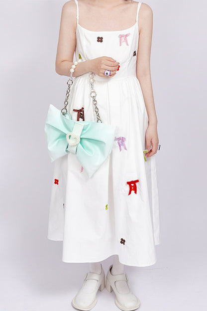 Gradient Bowknot Shoulder Bag