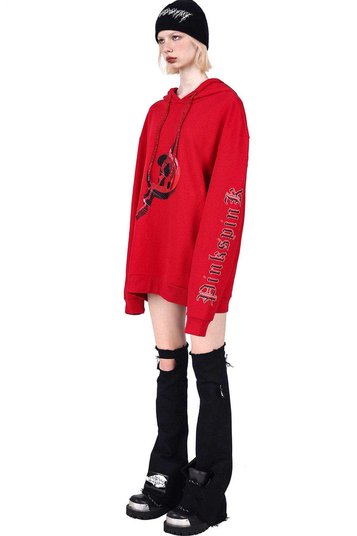 Electric Moon Diamond Drawstring Hoodie