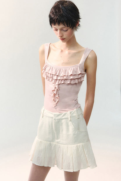 Square Neck Ruffle Camisole