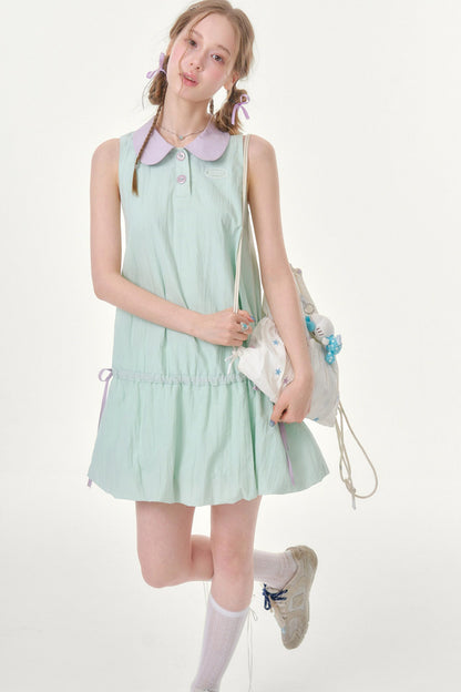 Mint Green Doll Collar Dress