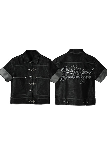 Short Sleeve Denim Jacket