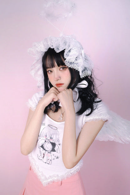 Heavenly Maid Heart Cheongsam Top