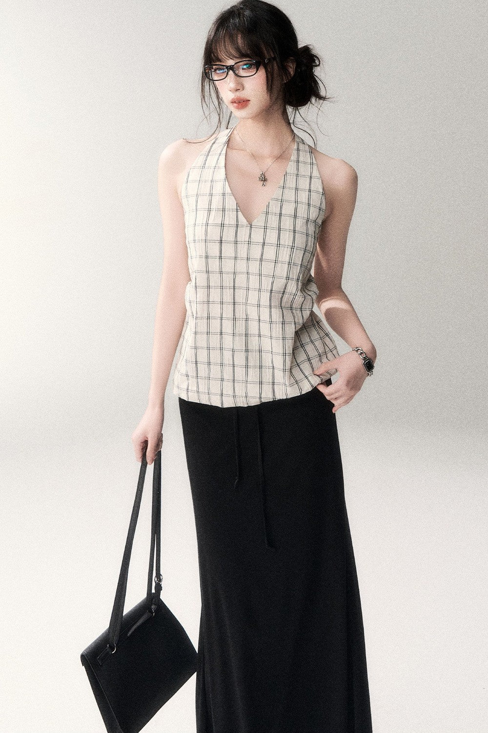 Gonna in maglia di lana e Tencel