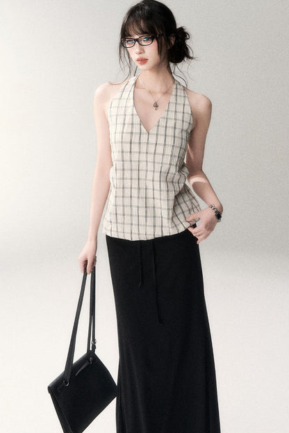 Gonna in maglia di lana e Tencel